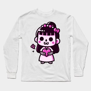 Pink Ghost Doll Long Sleeve T-Shirt